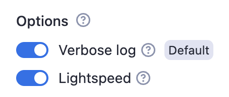 Apify Actor input schema options